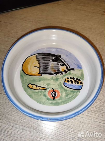 Миска для животных керамическая