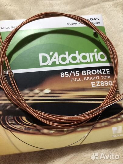 Струны D'Addario 85/15