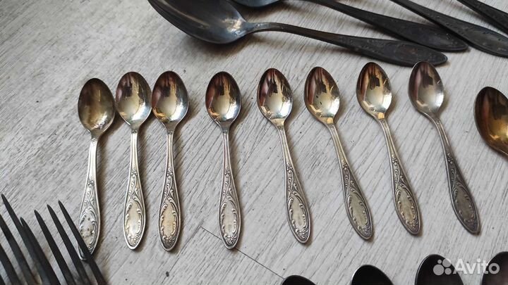 Ложки вилки мельхиоровые СССР