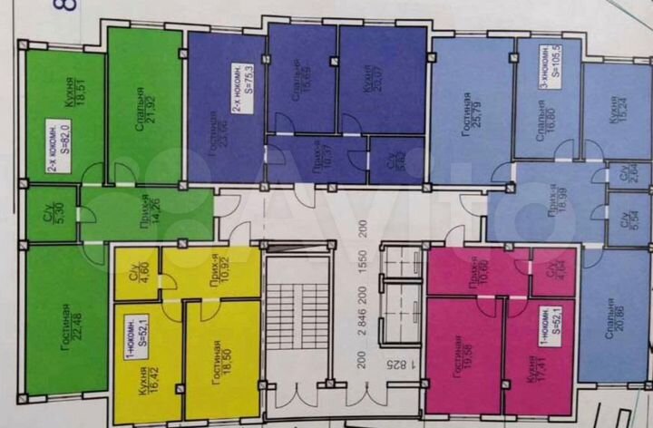 2-к. квартира, 78 м², 2/9 эт.