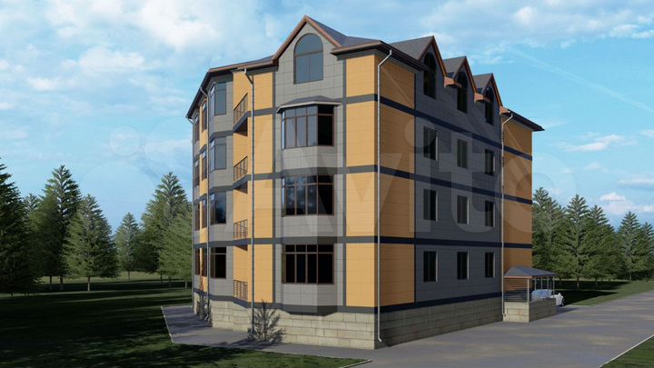 3-к. квартира, 126 м², 2/4 эт.