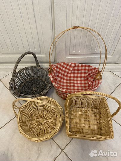 Корзины плетеные для декора и подарков