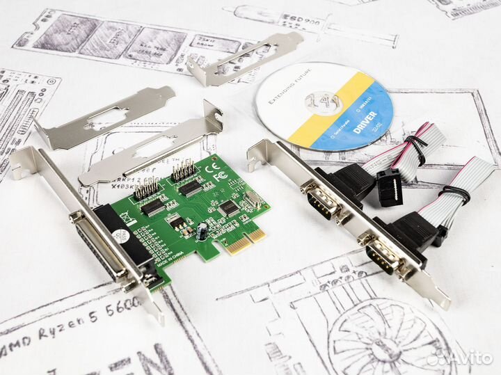 Контроллер ExeGate EXE-303 2x COM + LPT