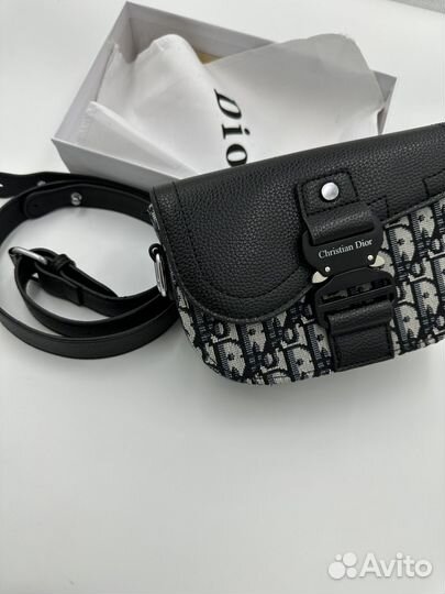 Сумка Dior Mini Saddle через плечо мужская новая