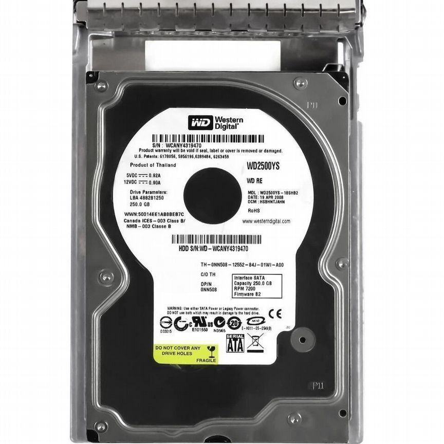 [NN508] Жесткий Диск Dell 250gb Sata2 3,5" Hdd Nn508