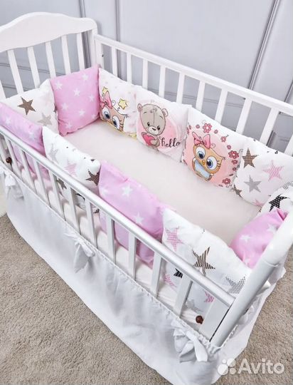 Бортики в кроватку новые