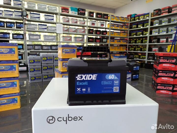 Аккумулятор 60Ач 540А Exide низкий стандарт обратн