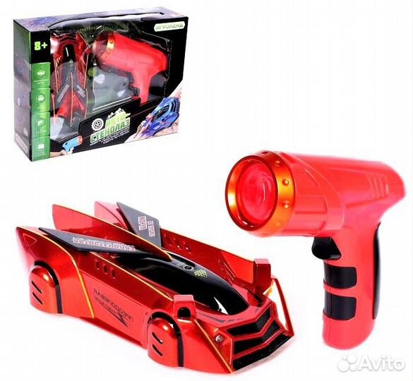 Машина ездит по стенам управление Лазером -синяя