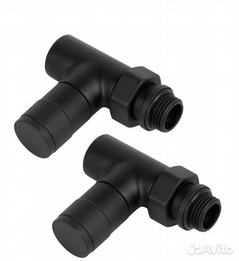 Набор вентилей royal thermo piano черный 1/2 нс-14