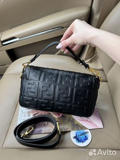 Сумка женская Fendi Baguette Black