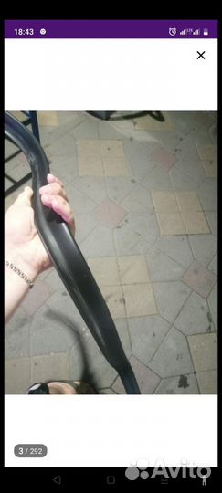 Губа на бампер универсальная