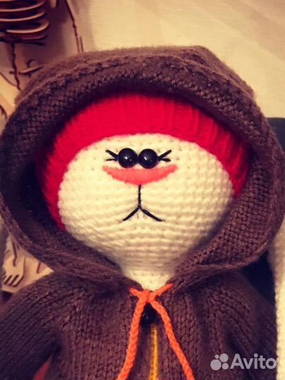 Заяц Тильда крючком символ наступающего года