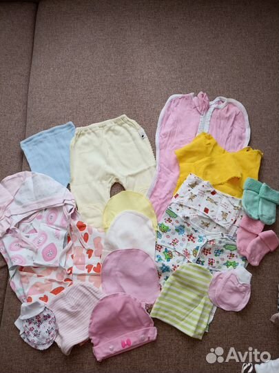 Огромный пакет одежды для девочки от рождения