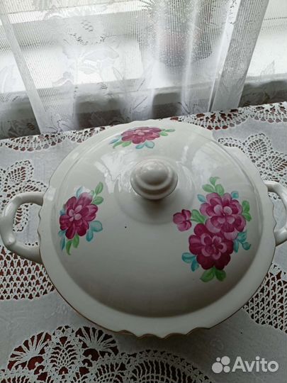 Супница фарфор ссср,Дулево