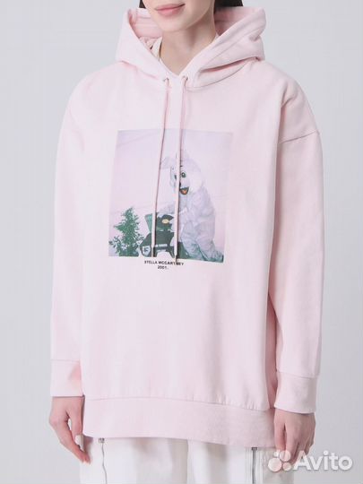 Худи хлопковое с принтом Stella McCartney