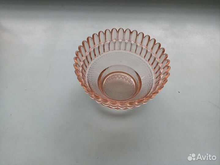 Ваза салатник цветное стекло