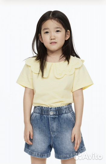 Новые джинсовые шорты hm 110 для девочки