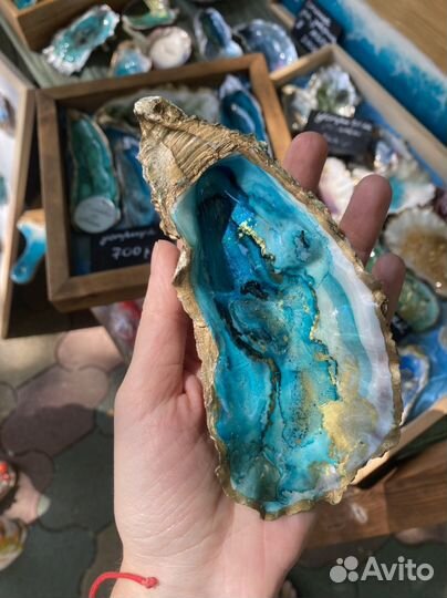 Свечи в ракушках, подставка для украшений