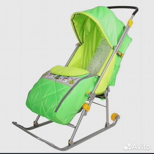 Детские зимние санки-коляска