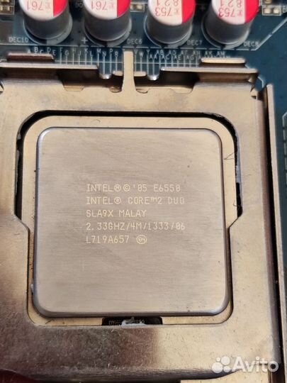 Рабочий комплект сокет 775 со всем необходимым