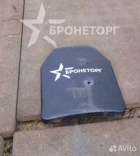 Утолщенная бронепластина бтп-2К для бронежилета, б