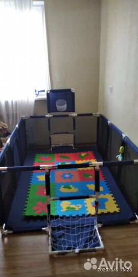 Манеж + пазлы «мягкий ковер»