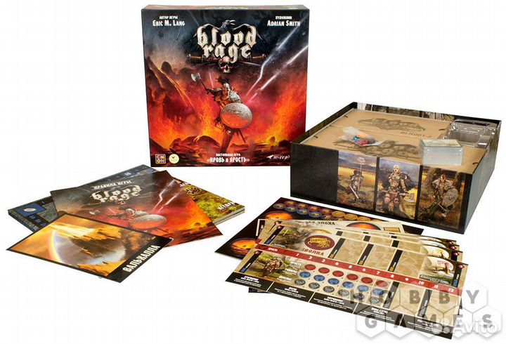 Игра настольная Кровь и Ярость с дополнениями