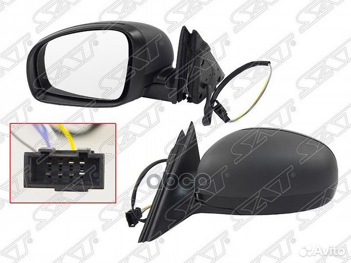 Зеркало Skoda Fabia 07-15 (Слева/ Обогрев