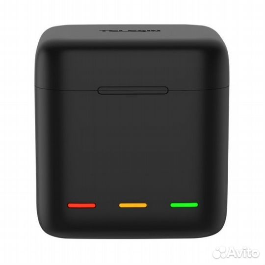 USB Зарядка кейс Telesin для 3-х акб GoPro 9/10