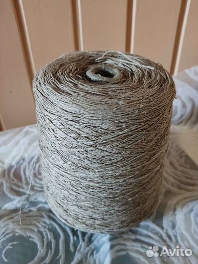 Нитки льняные на бабине
