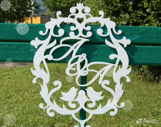 Монограмма на свадьбу / свадебный герб