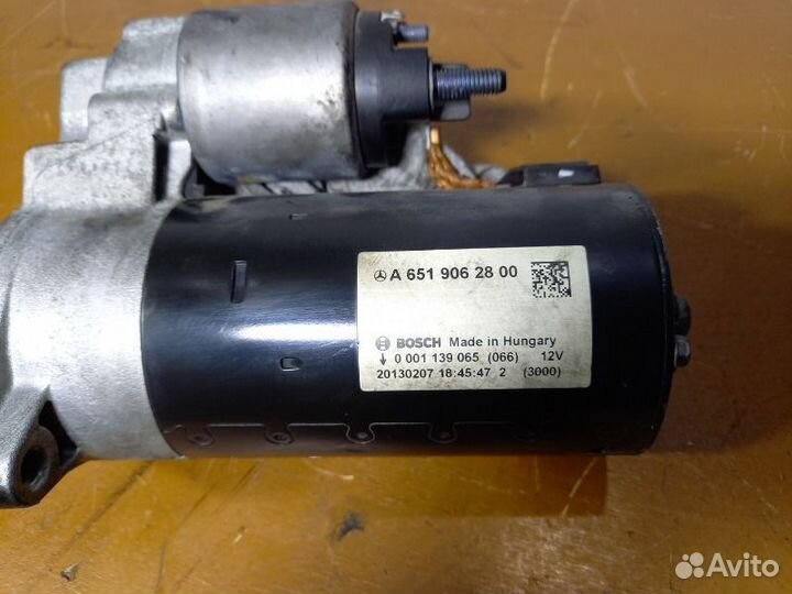 Стартер Mercedes C-Class W204 OM651 2.2 CDI 2014