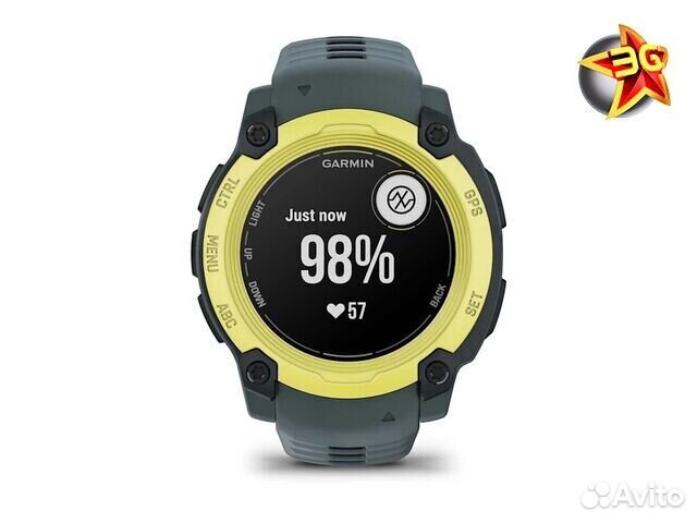 Часы Garmin Instinct E 40 mm Electric Lime Grey 010-02932-01