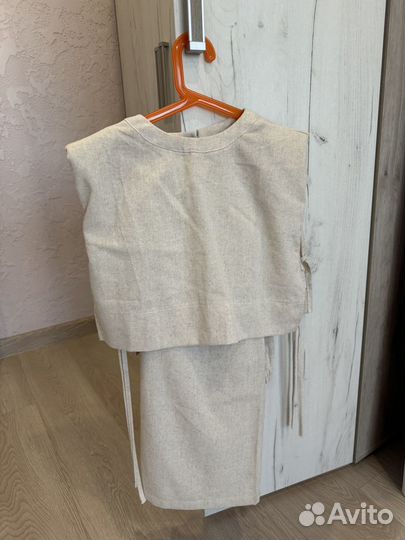 Костюм из льна