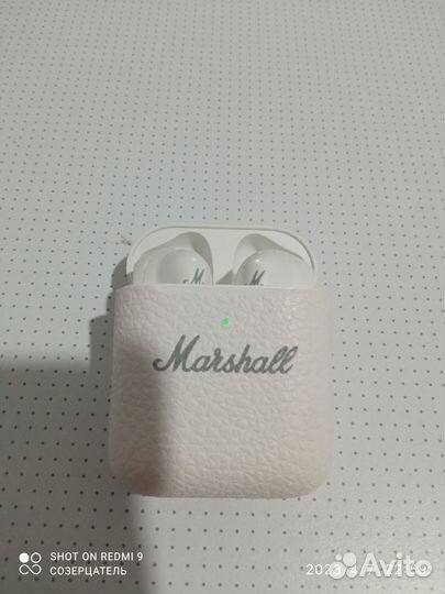 Marshall Minor III, беспроводные наушники, белые