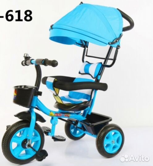 Велосипед коляска с ручкой