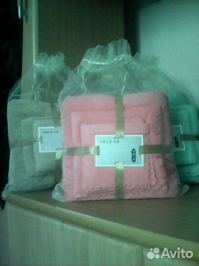 Подарочный набор из 3-х полотенец (микрофибра)