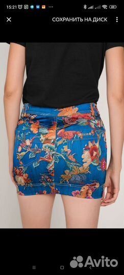 Джинсовая юбка just cavalli