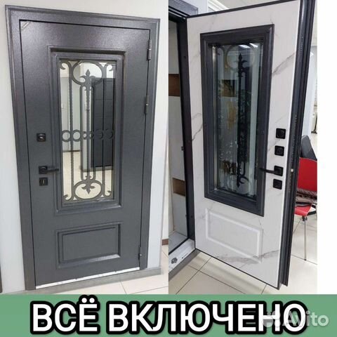 Дверь входная со стеклопакетом