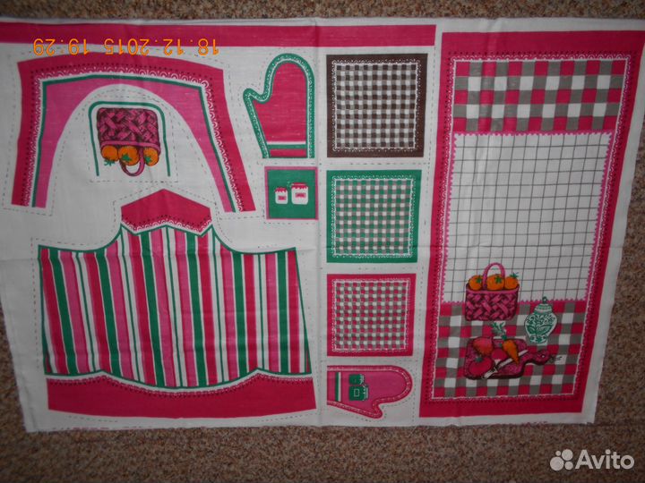 Набор для кухни (ткань-лён)