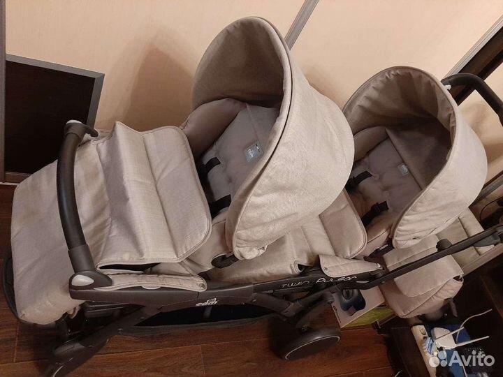 Прогулочная коляска для двойни бу