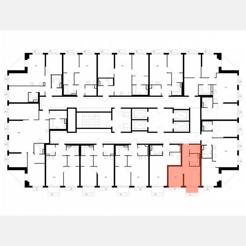Квартира-студия, 29,2 м², 9/32 эт.