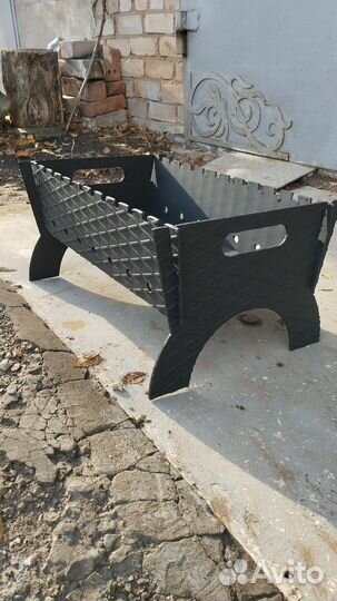 Подарочный разборный мангал,4мм.рефленка