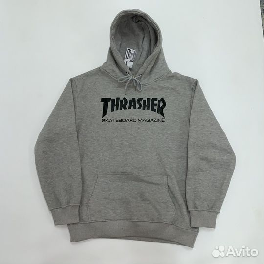 Худи Thrasher серое