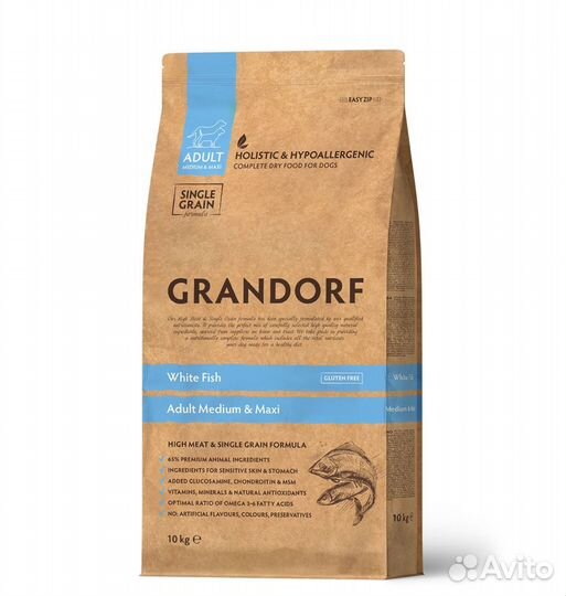 Grandorf single grain DOG adult mini 3 кг