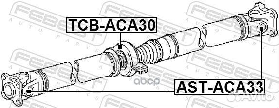 Крестовина карданного вала toyota RAV4 ACA3#/AL