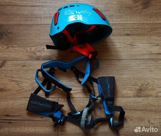 Детская страховочная система и каска Edelweiss