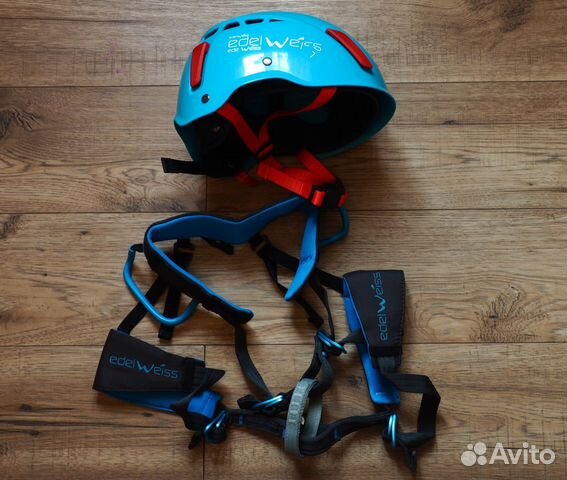 Детская страховочная система и каска Edelweiss