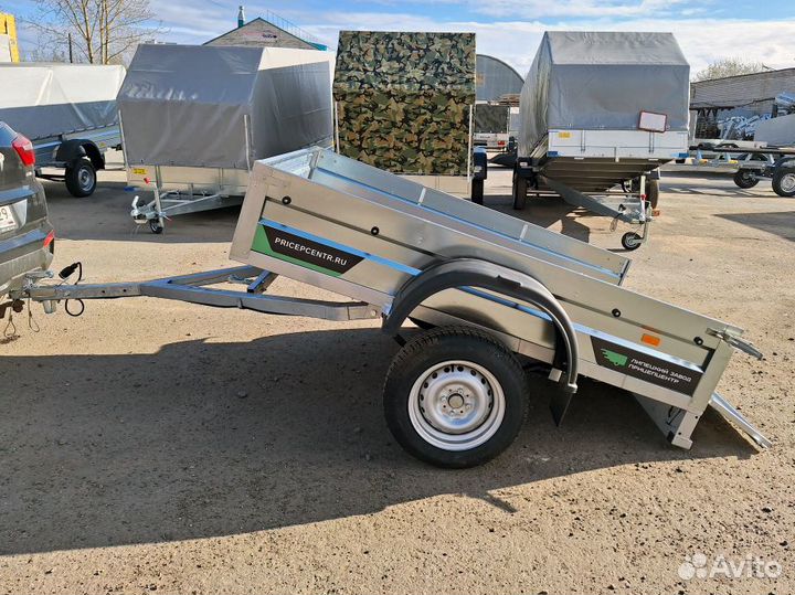 Прицеп 2.0х1.3 борт 320 мм оцинкованный Атлант