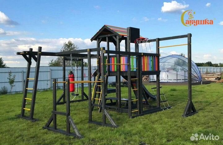 Детский уличный спортивный комплекс для дачи